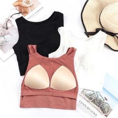 Áo bra nữ croptop thể thao cotton thấm mồ hôi, phong cách tập gym - LANIXA B6.666 70,100₫ 4