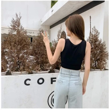Áo bra nữ croptop thể thao cotton thấm mồ hôi, phong cách tập gym - LANIXA B6.666 70,100₫ 8