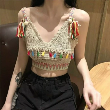 Áo bra nữ ren 2 dây phong cách thổ cẩm - Xinh xắn, giá chỉ 113.600₫