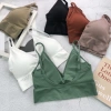 Áo bra nữ tập gym gân tăm đệm mút mỏng 2 dây khoét lưng chữ U - LANIXA B367 43k 3