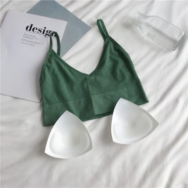 Áo bra nữ tập gym gân tăm đệm mút mỏng 2 dây khoét lưng chữ U - LANIXA B367 43k 4