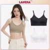 Áo bra nữ tập gym thể thao LANIXA B1.182 - Đệm mút sẵn, mỏng nhẹ, cotton thấm hút