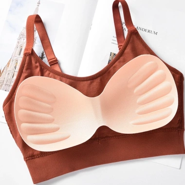 Áo bra nữ tập gym thể thao LANIXA B1.182 - Đệm mút sẵn, mỏng nhẹ, cotton thấm hút 5