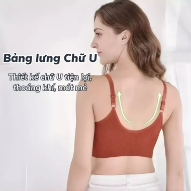 Áo bra nữ tập gym thể thao LANIXA B1.182 - Đệm mút sẵn, mỏng nhẹ, cotton thấm hút 7