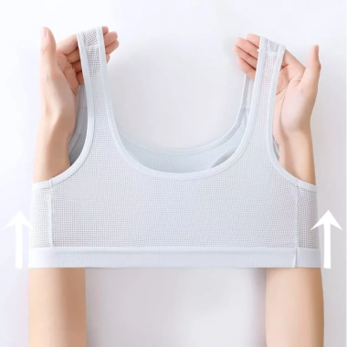 Áo bra thể thao cotton lưới thoáng mát - Đệm mút sẵn êm ái cho học sinh tuổi dậy thì, chỉ 89.000đ 6