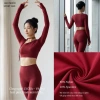 Áo Bra Thể Thao Nữ Dài Tay Xén Cổ Thun Lạnh Thấm Hút Mồ Hôi Co Giãn 4 Chiều - AN NHIÊN SHOP 370k 2