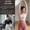 Áo Bra Thể Thao Nữ Dài Tay Xén Cổ Thun Lạnh Thấm Hút Mồ Hôi Co Giãn 4 Chiều - AN NHIÊN SHOP 370k 3