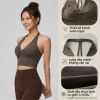 Áo Bra Thể Thao Nữ Đan Dây Vặn Xoắn, Cúp Ngực Thun Lạnh Co Giãn, Thấm Hút Mồ Hôi - Giá 280k 2