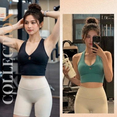 Áo Bra Thể Thao Nữ Đan Dây Vặn Xoắn, Cúp Ngực Thun Lạnh Co Giãn, Thấm Hút Mồ Hôi - Giá 280k 3