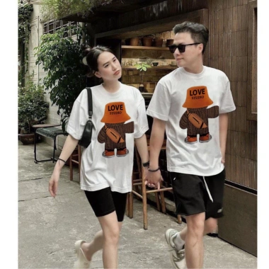 Áo cặp nam nữ áo đôi in hình gấu cotton thoáng mát thấm hút mồ hôi Giá 109k 10 Áo cặp nam nữ áo đôi in hình gấu cotton thoáng mát thấm hút mồ hôi Giá 109k 10