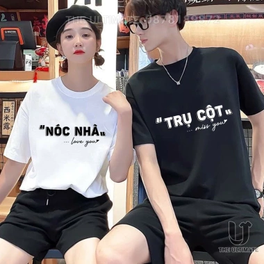Áo cặp nam nữ chữ Trụ Cột Nóc Nhà – Form rộng cotton thoáng mát, 2.025, giá 79.350₫ 3