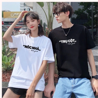 Áo cặp nam nữ chữ Trụ Cột Nóc Nhà – Form rộng cotton thoáng mát, 2.025, giá 79.350₫ 7