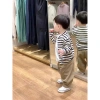 Áo Cardigan Bóng Chày Cotton Sọc Bé Trai 2-6 tuổi Mùa Thu Thoáng Khí, Thiên Nhiên, Sang Trọng - Giá ưu đãi 3