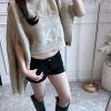 Áo cardigan cổ cao lazy style thời trang, áo khoác mỏng đầu thu giảm giá 117k