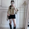 Áo cardigan cổ cao lazy style thời trang, áo khoác mỏng đầu thu giảm giá 117k 3