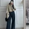 Áo cardigan cổ cao lazy style thời trang, áo khoác mỏng đầu thu giảm giá 117k 6