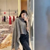Áo cardigan cổ cao lazy style thời trang, áo khoác mỏng đầu thu giảm giá 117k 9