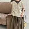 Áo Cardigan Đan Bé Gái + Quần Ống Rộng Hàn Quốc Xuân Hè 2.025 Mềm Mại Dễ Thương 3
