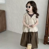 Áo Cardigan Đan Bé Gái + Quần Ống Rộng Hàn Quốc Xuân Hè 2.025 Mềm Mại Dễ Thương 5