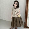 Áo Cardigan Đan Bé Gái + Quần Ống Rộng Hàn Quốc Xuân Hè 2.025 Mềm Mại Dễ Thương 7