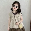 Áo Cardigan Đan Bé Gái + Quần Ống Rộng Hàn Quốc Xuân Hè 2.025 Mềm Mại Dễ Thương 8