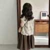 Áo Cardigan Đan Bé Gái + Quần Ống Rộng Hàn Quốc Xuân Hè 2.025 Mềm Mại Dễ Thương 9