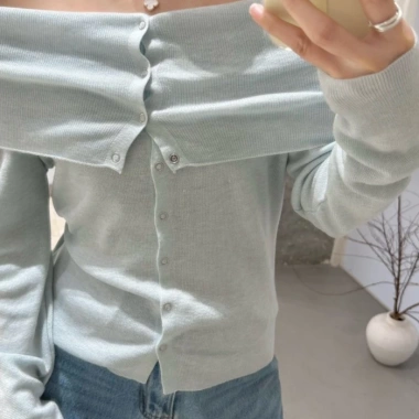 Áo Cardigan Dệt Kim Mỏng Nữ Tay Dài Ôm Fit Thanh Lịch Giá chỉ 127.354₫