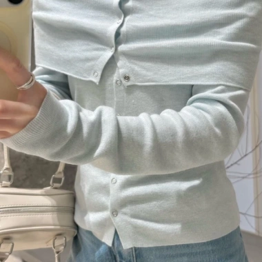 Áo Cardigan Dệt Kim Mỏng Nữ Tay Dài Ôm Fit Thanh Lịch Giá chỉ 127.354₫