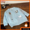 Áo cardigan dệt kim trẻ em bé gái Hàn Quốc, áo len dây kéo dễ thương