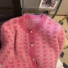 Áo cardigan len kẻ hồng tím cổ tròn cúc đồng, mềm mịn, big size, hàng Quảng Châu, giảm còn 149k 8