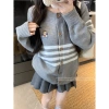 Áo cardigan len kẻ sọc ngang dệt kim hotgirl - Giá chỉ 240.000₫, giảm 20%