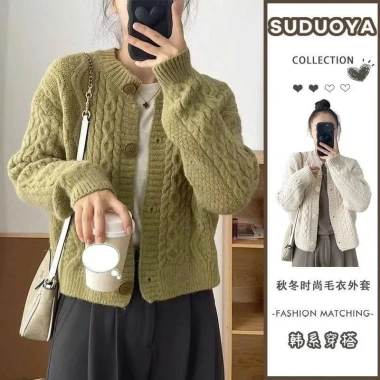 Áo cardigan len KUNKUN SP250 viền thừng mềm mịn mùa đông - Giá 169k (NHẬN TRƯỚC TẾT)