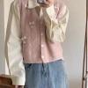 Áo Cardigan Nữ 2.024 Tươi Ngọt Ngào Đính Hạt Nơ Dệt Kim Cổ V Không Tay Vest Lớp Thời Trang 4