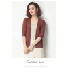 Áo cardigan nữ màu trơn cổ V tay dài mỏng, dệt kim lụa lạnh, rộng rãi, giá 142.759₫ 3