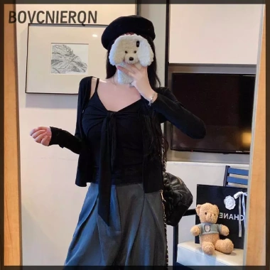 Áo cardigan nữ phong cách Hàn Quốc, dây buộc tháo rời, siêu nhẹ, giá chỉ 141.696₫ 8 Áo cardigan nữ phong cách Hàn Quốc, dây buộc tháo rời, siêu nhẹ, giá chỉ 141.696₫ 8