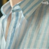 Áo Casual Linen Premium D Regular Fit, Kẻ Xanh, Linen Cao Cấp, Size M-2XL, Giá ưu đãi 940.000₫ 2