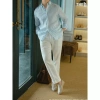 Áo Casual Linen Premium D Regular Fit, Kẻ Xanh, Linen Cao Cấp, Size M-2XL, Giá ưu đãi 940.000₫ 4