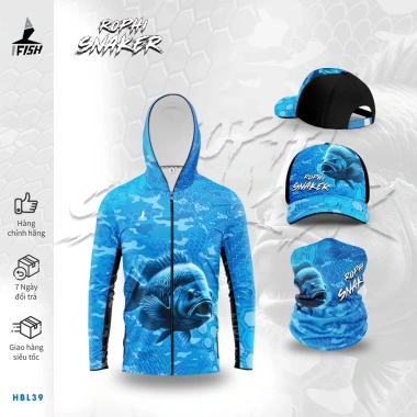 Áo Câu Cá ROPHI SNAKER Chống Nắng Thoáng Mát UV cho AE Cần Thủ IFISH 71.600đ 6
