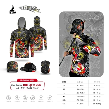Áo Câu Cá TANCHO JAPAN IFISH Chống Nắng, Thoáng Mát, UV 100% Dành Cho AE Cần Thủ - Giá 71.600đ
