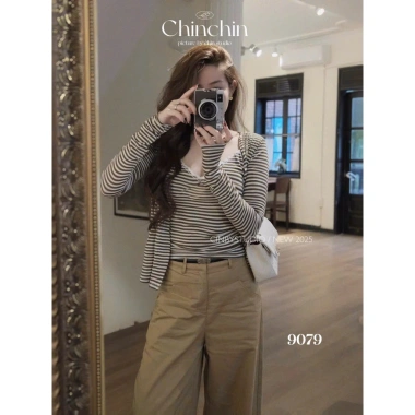 Áo CDG 2S Len Kẻ Phối Ren - Phối Độc Đáo, Giá 420.000đ, Giảm Sốc