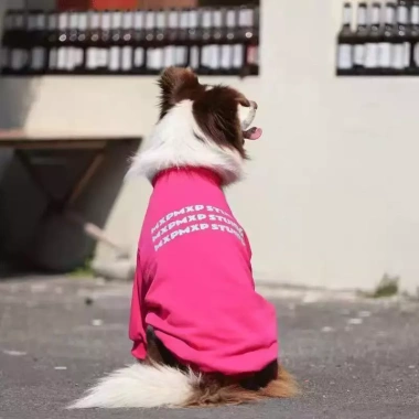 Áo chó dài tay chống rụng lông, không bí, thoáng khí, polyester co giãn, phù hợp cho Golden Retriever, Border Collie, Labrador lớn - mùa thu/đông