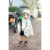 Áo choàng cánh dơi muslin chống nắng bé 0-4 tuổi, có nút gài, mũ, giảm giá 14k