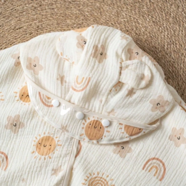Áo choàng chống nắng 3 lớp Muslin, tặng kính chắn bụi gài mũ - chỉ 149.000 VND 7