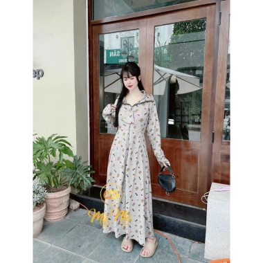 Áo choàng chống nắng vải Umi lạnh dày mịn, che kín chân không xẻ - 339k 2.023