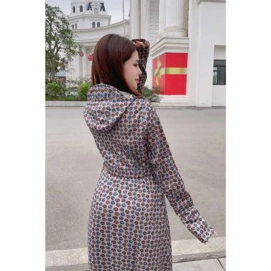 Áo choàng chống nắng vải Umi lạnh dày mịn, che kín chân không xẻ - 339k 2.023