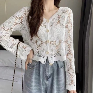 Áo choàng Cotton dân tộc mùa thu, áo sơ mi điều hòa, áo khoác nhẹ chống nắng – giảm còn 202.290₫