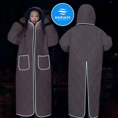 Áo choàng dài KAIPLAYS KP160 chắn gió, chống nước, giữ ấm xe máy và phượt 399k