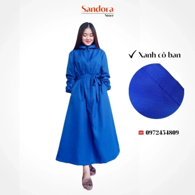 Áo choàng gió dài toàn thân 2 lớp vải sần mềm nhẹ, chống gió, lạnh, bụi - 249k 3