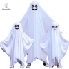 Áo choàng Halloween Poncho mũ trùm đầu mặt cười mắt đen - Cosplay ma sân khấu