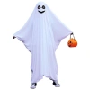 Áo choàng Halloween Poncho mũ trùm đầu mặt cười mắt đen - Cosplay ma sân khấu 7